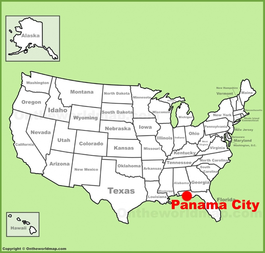 Panama City Location On The U.s. Map - Panama Florida Map