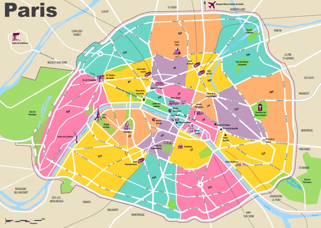 Paris Maps | France | Maps Of Paris - Printable Map Of Paris France