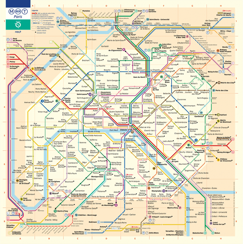 Paris Metro Map – The Redesign — Smashing Magazine - Map Of Paris Metro Printable