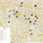 Paris Printable Tourist Map | Sygic Travel   Street Map Of Paris France Printable