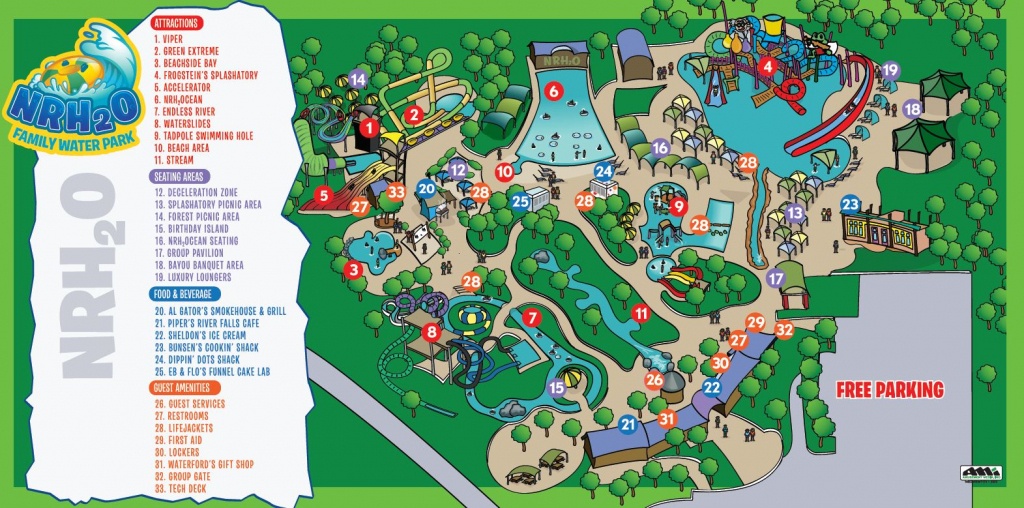 Park Map | Nrh₂O Family Water Park | North Richland Hills, Tx - Richland Hills Texas Map