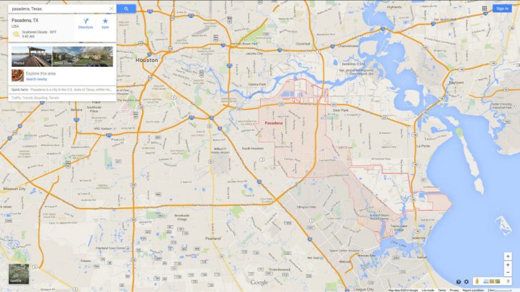 Google Maps Pasadena Texas