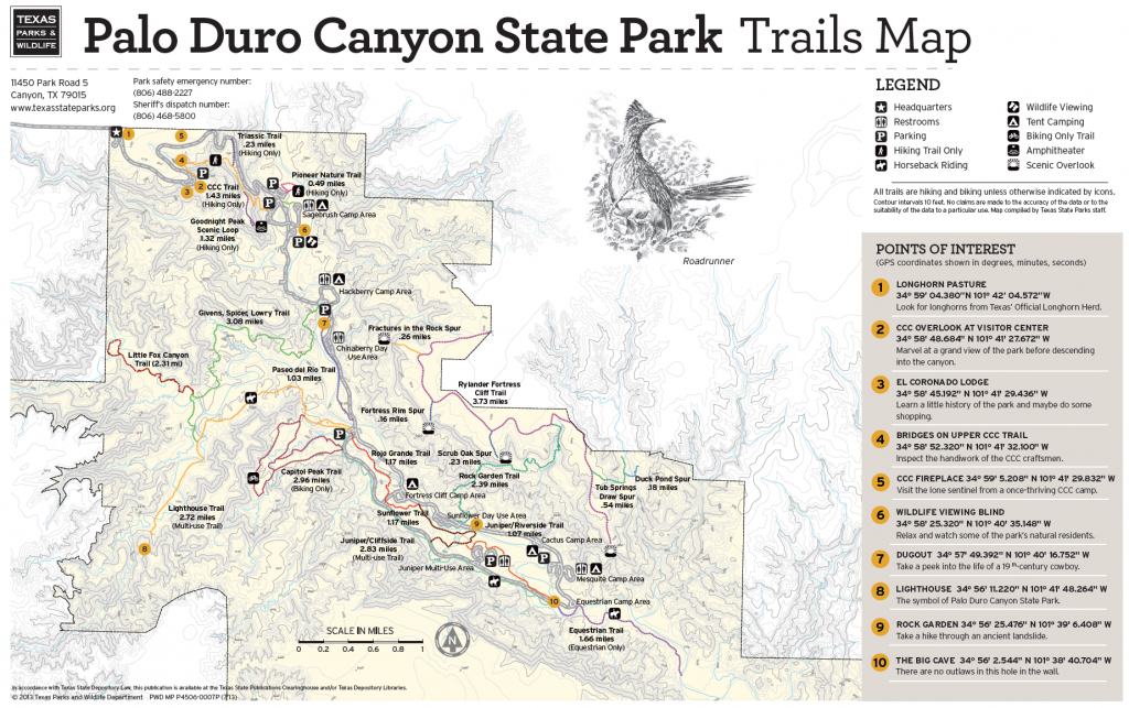 Pdc Trail Map | Texas In 2019 | Palo Duro Canyon, Palo Duro, Hiking - Texas Hiking Trails Map
