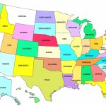 Pdf Printable Us States Map Awesome Map United States America With   Map United States Of America Printable