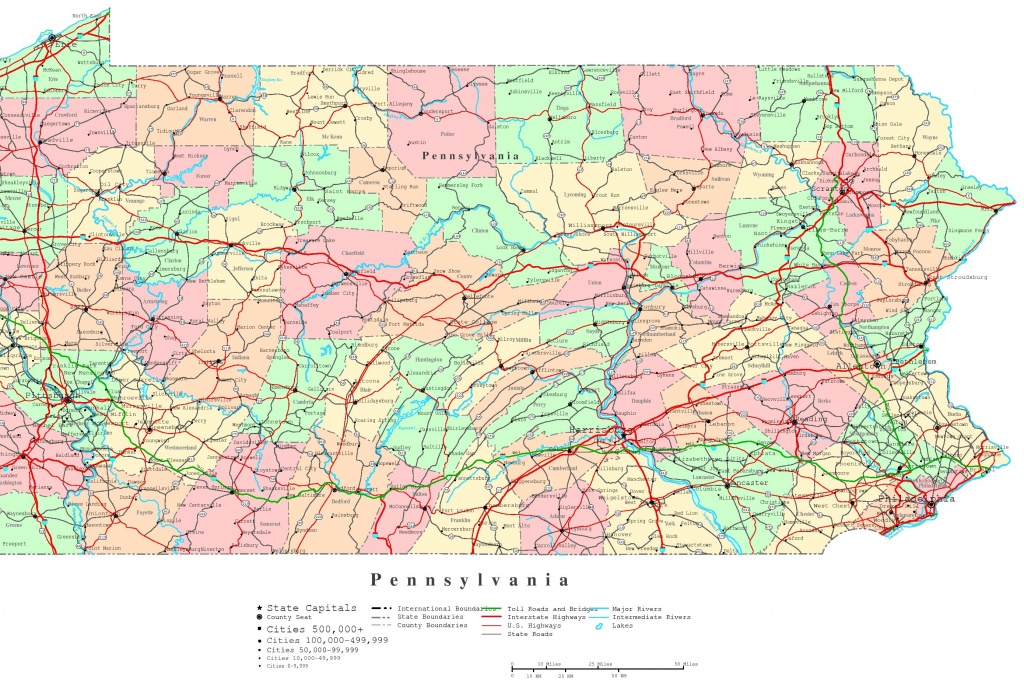 Pennsylvania Printable Map - Printable County Maps