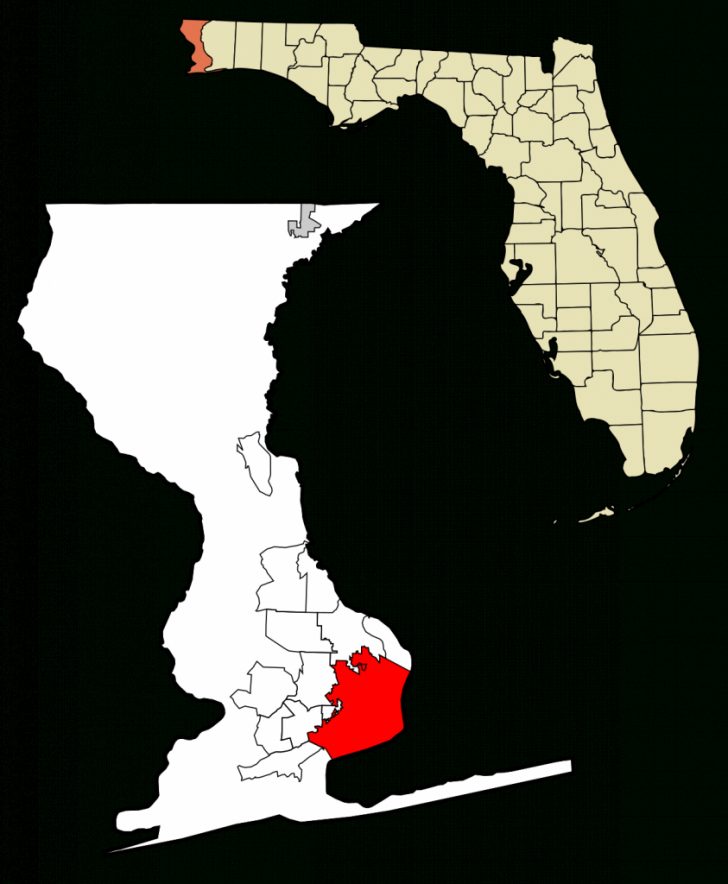 Map Of Escambia County Florida