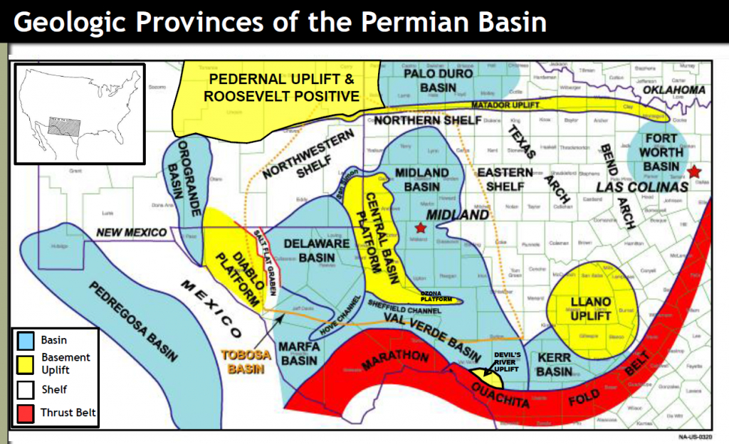 Permian Basin Overview - Maps - Geology - Counties - Texas Railroad Commission Drilling Permits Map