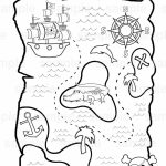 Personalized Printable Pirate Treasure Map Birthday Party Favor   Printable Pirate Map