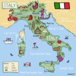 Photo & Art Print Cartoon Vector Map Of Italy For Kids. | Abposters   Printable Map Of Italy For Kids