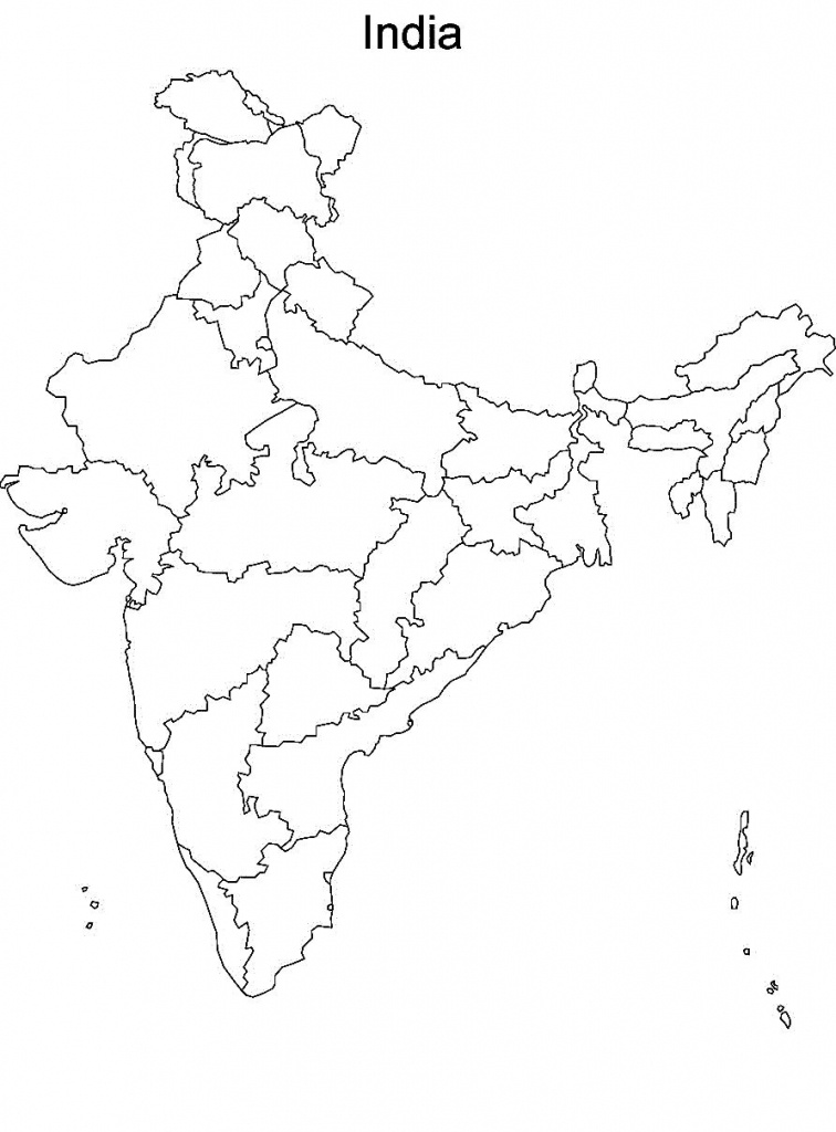 Pin4Khd On Map Of India With States In 2019 | India Map, India - Map Of India Outline Printable