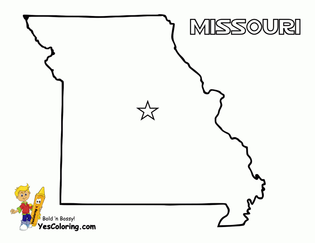 Pinamanda Stoffer On School | State Map, Free Coloring Pages - Printable Blank Map Of Missouri