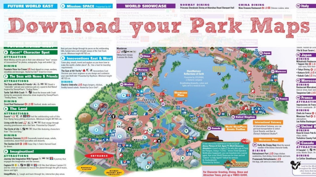 Pindawn E C On Travel - Theme Parks | Disney World Map, Epcot - Printable Map Of Epcot 2015