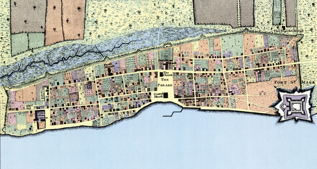 Plan Of The Town Of St. Augustine, Florida From 1769 - Knowol - St Augustine Florida Map