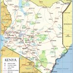Political Map Of Kenya   Nations Online Project   Printable Map Of Kenya