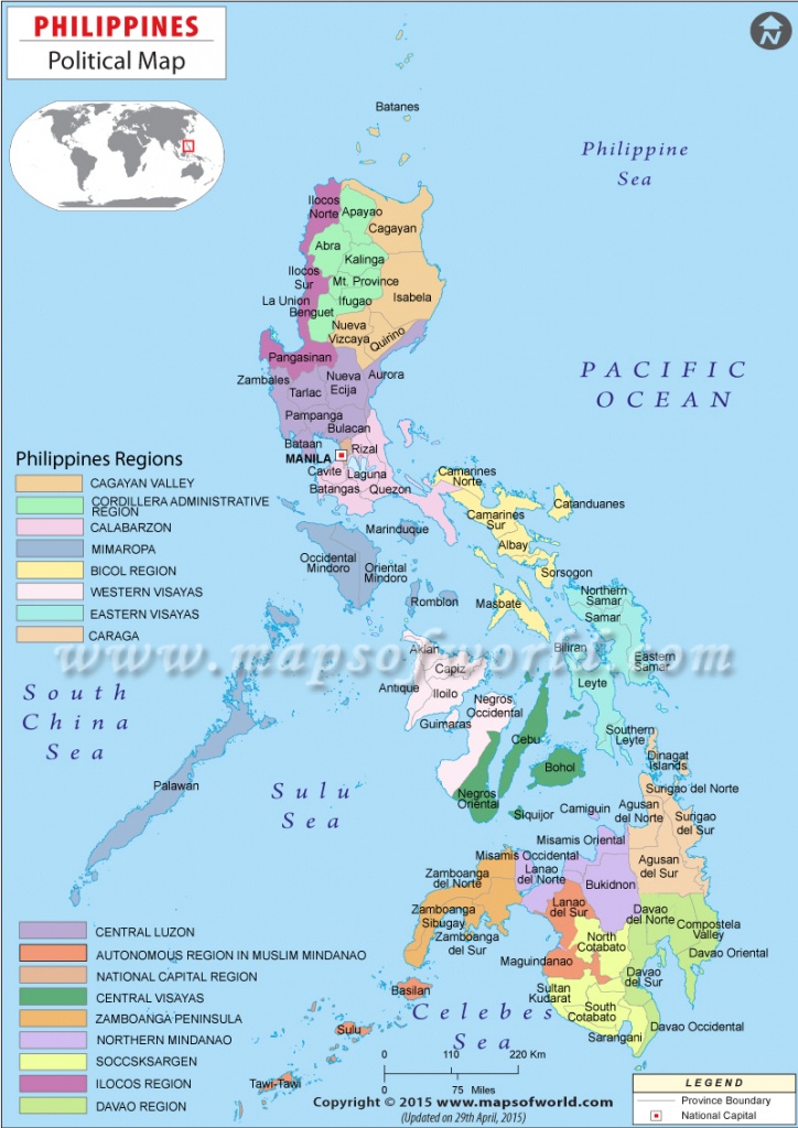 Political Map Of Philippines | Philippines Political Map - Printable Quezon Province Map