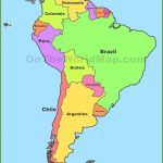 Political Map Of South America Printable 5   World Wide Maps   Printable Map Of South America With Countries