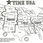 Political Map Of The Us 1964 1964 New Printable Map United States   Printable Map Of Us Time Zones With State Names