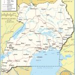 Political Map Of Uganda   Nations Online Project   Printable Map Of Uganda