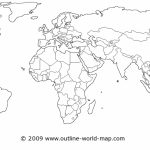 Political White World Map   B6A | Outline World Map Images   World Map Outline Printable