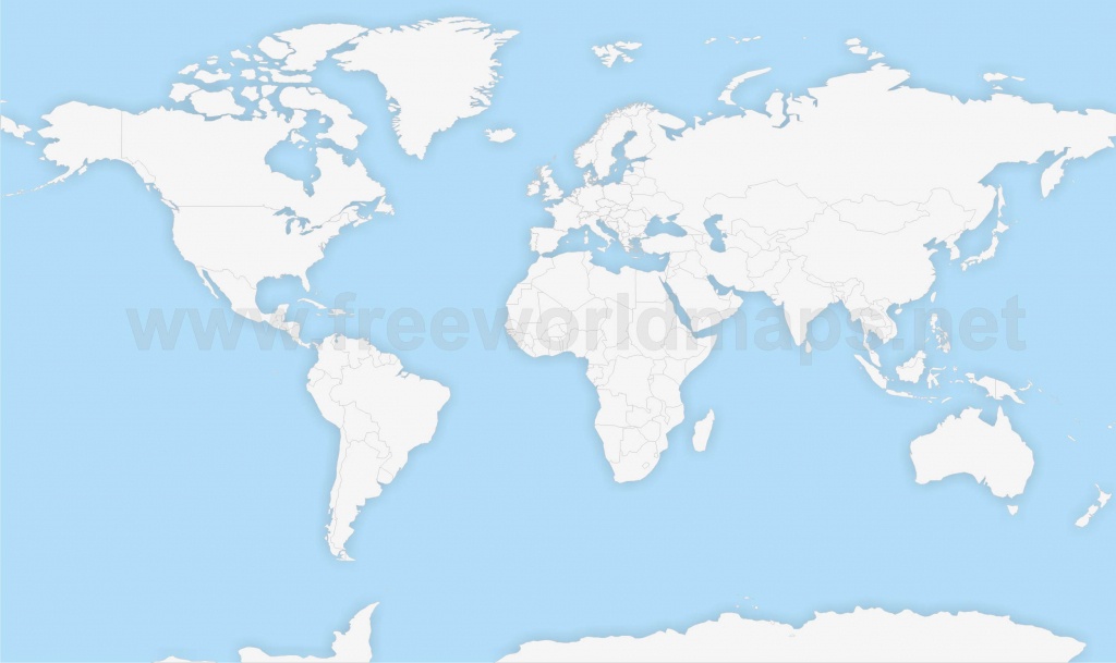 Political World Maps - Blank Physical World Map Printable