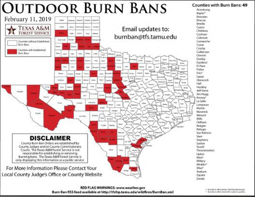 Potter, Hemphill Counties Now Under Burn Ban - West Texas Fires Map
