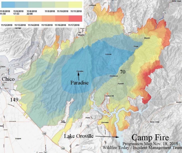 california wildfire map