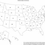 Print Out A Blank Map Of The Us And Have The Kids Color In States   Map Of United States Without State Names Printable
