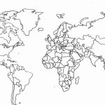 Printable Black And White World Map With Countries 13 1   World Wide   World Map Black And White Printable With Countries