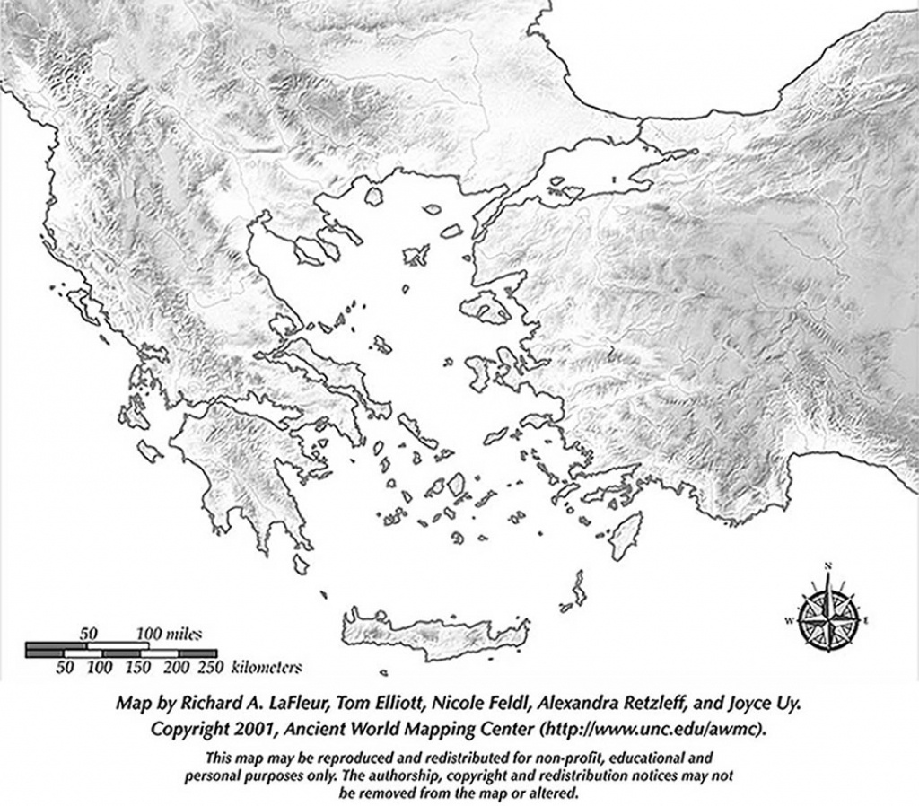 Printable Blank Map - Greece &amp; The Aegean Iv - Ancient Greek History - Map Of Ancient Greece Printable