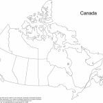 Printable Blank Map Of Canada   Blank Map Of Canada Worksheet   Map Of Canada Black And White Printable