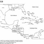 Printable Blank Map Of Central America And The Caribbean With   Printable Blank Caribbean Map