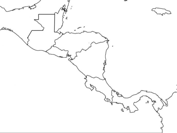 Printable Blank Caribbean Map