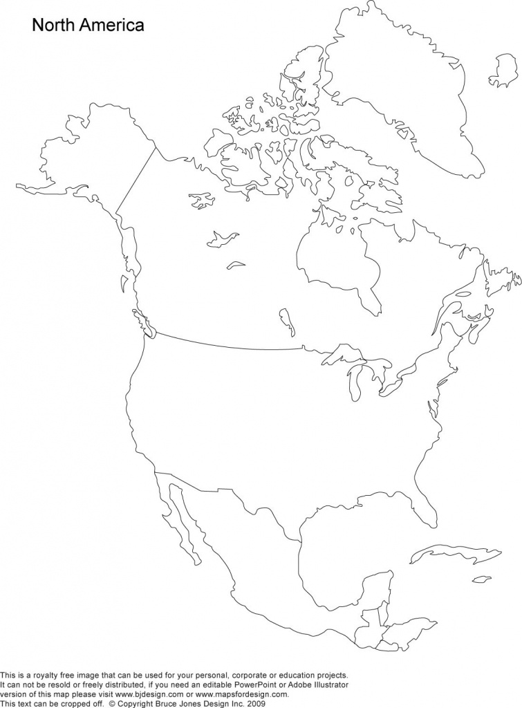 Printable Blank Map Of North America - Eymir.mouldings.co - Printable Map Of America