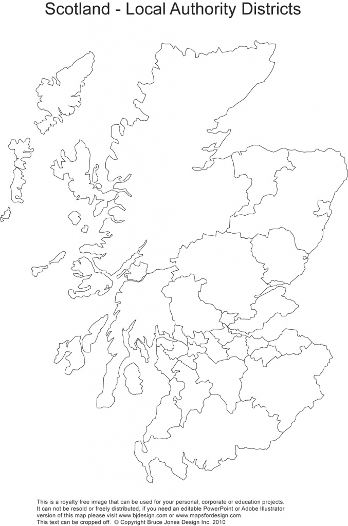 Printable, Blank Uk, United Kingdom Outline Maps • Royalty Free - Blank Map Of Scotland Printable