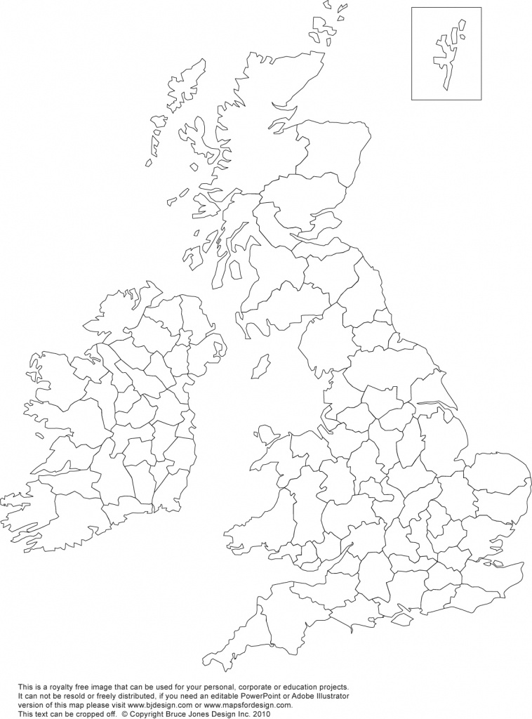 Printable, Blank Uk, United Kingdom Outline Maps • Royalty Free - Printable County Maps