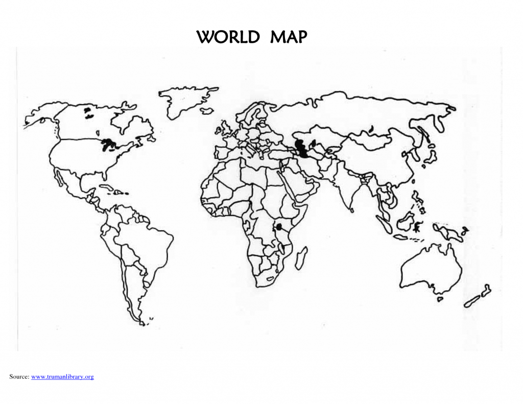 Printable Blank World Map Countries | Design Ideas | Blank World Map - World Map Test Printable