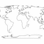 Printable Blank World Map Template For Students And Kids   World Map Outline Printable For Kids