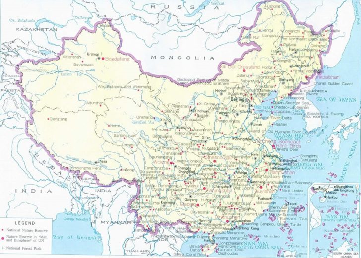 Printable Map Of China