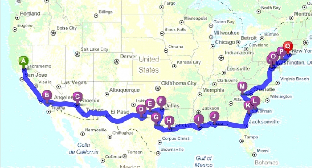 Printable Driving Map