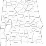 Printable Map Of Alabama Counties With Names Counties Cities Roads Pdf   Printable Alabama Road Map