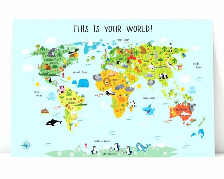 Printable World Map For Kids