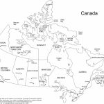 Printable Map Of Canada Provinces | Printable, Blank Map Of Canada   Free Printable Map Of Canada