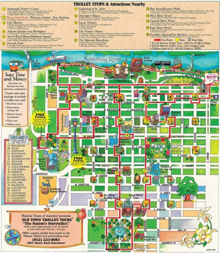 Printable Map Of Savannah