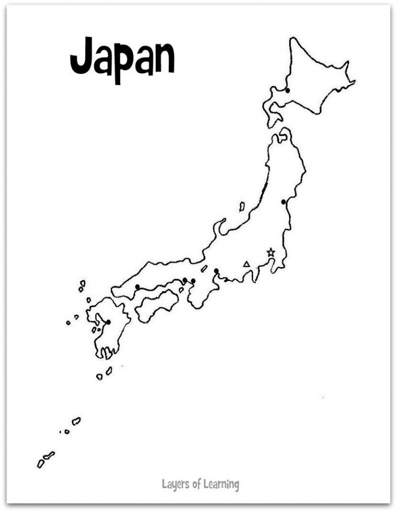 Printable Map Of Japan | Free Printables | Japan For Kids, Japan - Printable Map Of Japan