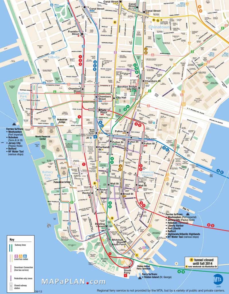 Printable Map Of Manhattan Ny | Travel Maps And Major Tourist - Printable Street Map Of Manhattan Nyc