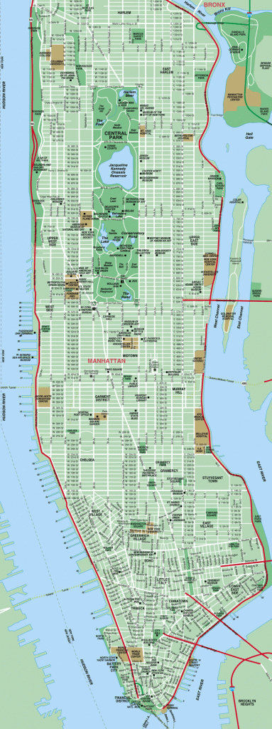 Printable Map Of Manhattan | The International House Is Just To The - Printable Street Map Of Manhattan Nyc