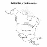 Printable Map Of North America | Pic Outline Map Of North America   Printable Map Of The Americas
