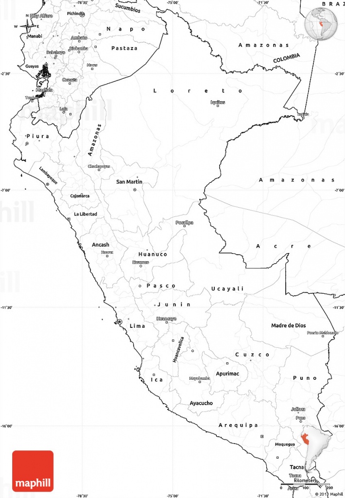 Printable Map Of Peru And Travel Information | Download Free - Printable Map Of Peru