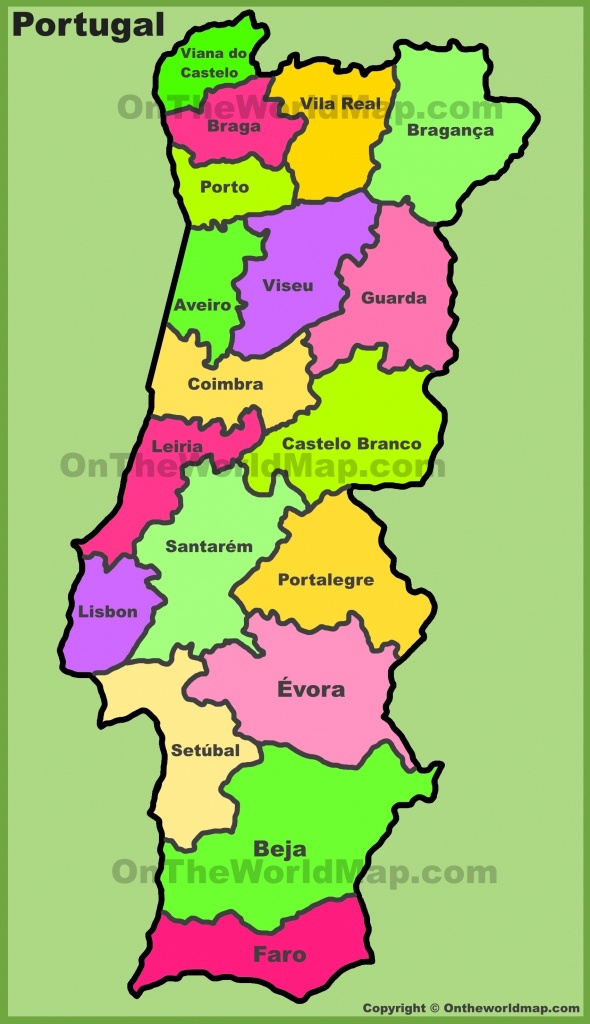 Printable Map Of Portugal - Maplewebandpc - Printable Map Of Portugal