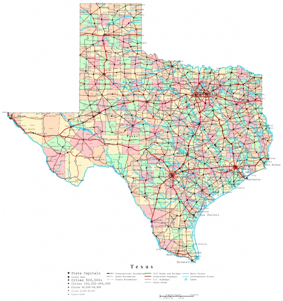 Printable Map Of Texas | Useful Info | Printable Maps, Texas State - Free Texas Map